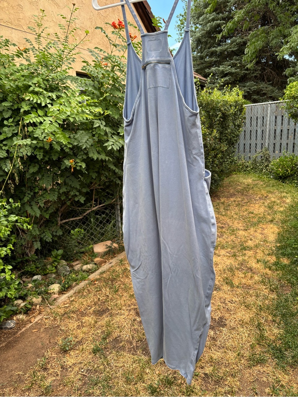 Free People Relaxed Light Blue Harem-Style Jumpsuit - Picture 4 of 6